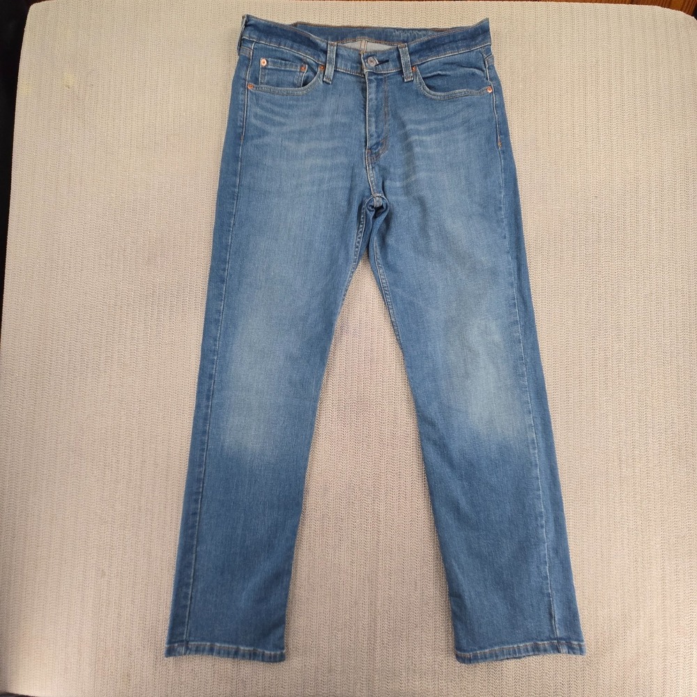 Levi's 514 Jeans Mens 32x32 Blue Denim Slim Straight Leg Modern